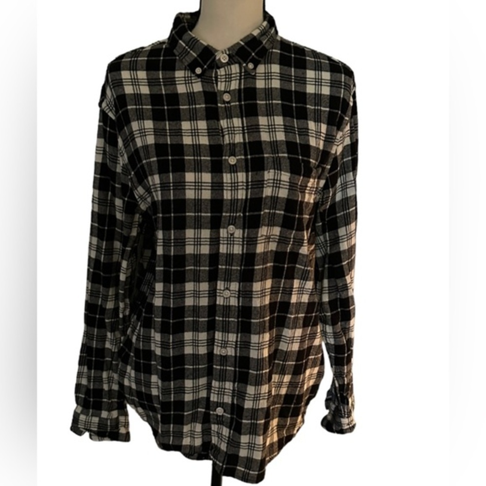 H& M button down shirt plaid size L